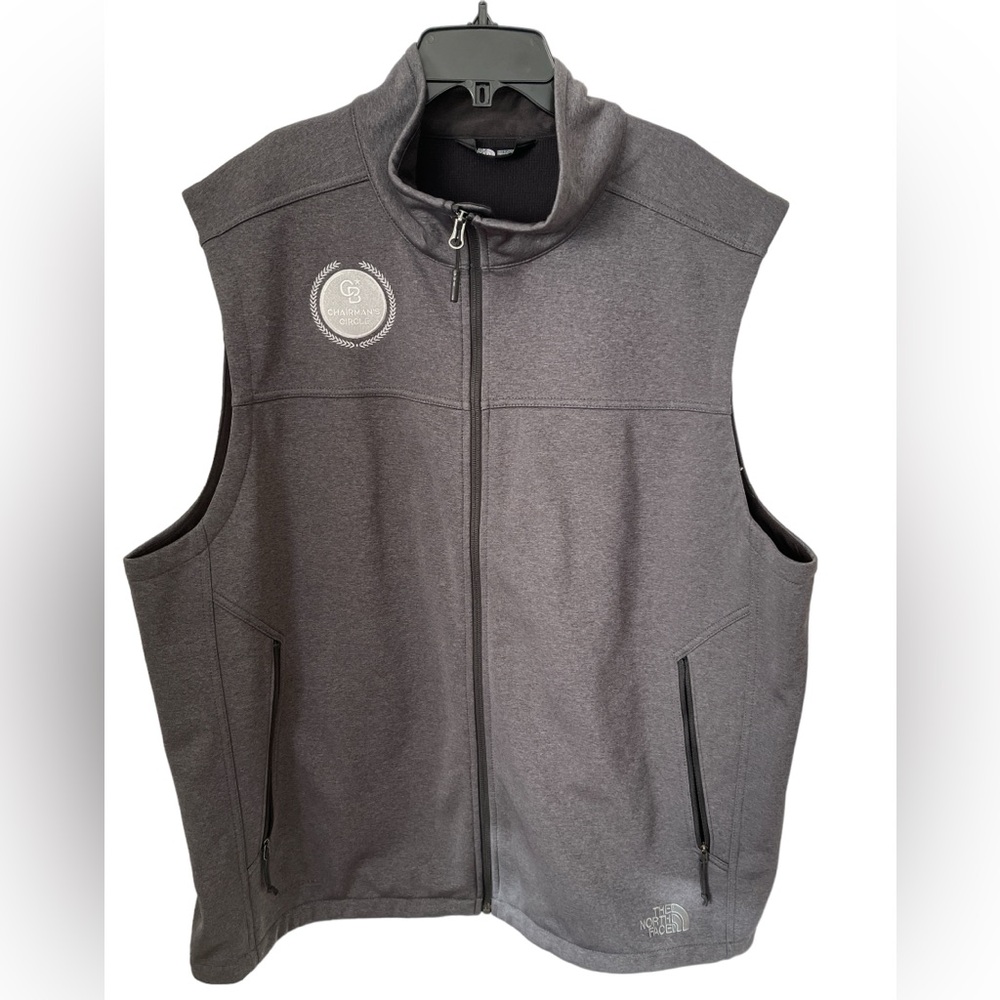 The North Face Ridgewall Soft Shell Vest XXL Gray Full Zip WindWall